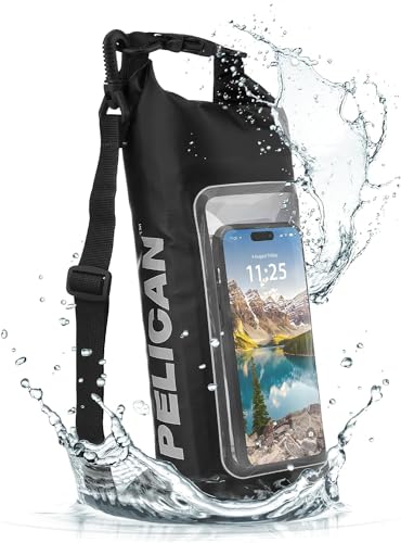 Pelican Marine IP68 Waterproof Dry Bag 2L with Phone Pouch/Case - Black - color: Stealth Black - 2L, size: 2L