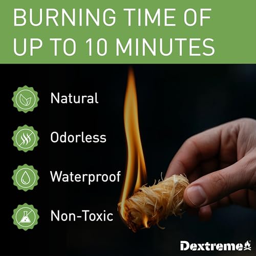 Fire Starter (60 PCS) Natural Fire Starters for Campfire, Charcoal Starter, Fireplace, Wood Stove, BBQ, Chimney, Fire Pit, and Grill | All Weather, Odorless, Non-Toxic, w/10 Min Burning Time - style: 60 PCS