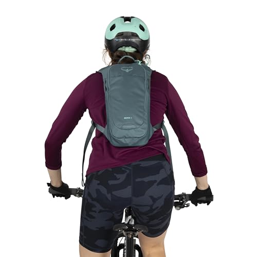 Osprey Berm Biking Backpack with Hydraulics Reservoir - Lightweight Hydration Backpack for Men and Women - color: Pediment Grey Dust Print, style: 4l