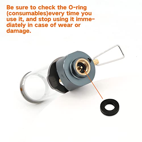 BRS Outdoor Gas Lantern Dreamlike Candle Lamp Portable Tent Lantern Glass Mantle Lantern (BRS-55 1pc)