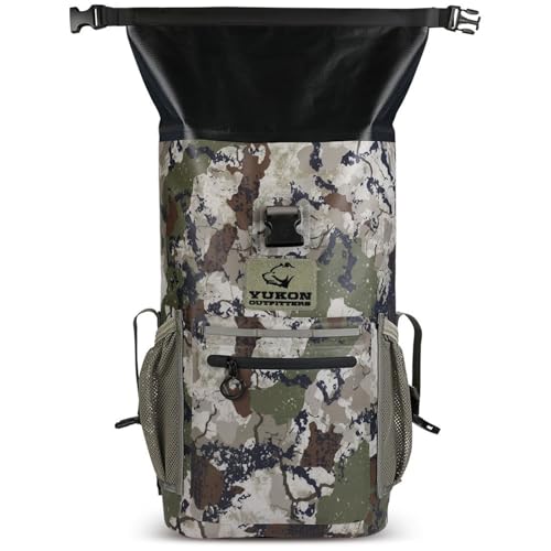 Yukon Outfitters Castor Waterproof Backpack | Roll-Top Dry Bag w/Padded Straps |Durable 25.5L Pack for Hiking & Outdoor Gear - color: Xk7