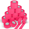 24 Pack Fluorescent Pink Flagging Tape, 1.18 in. x 150 ft | Non-Adhesive Plastic Ribbon Neon Marking Roll, Caution Tape,Tree Marking Tape Hunting Trail Tape,3.35 Mil - color: Pink, size: 1.18" x 150'