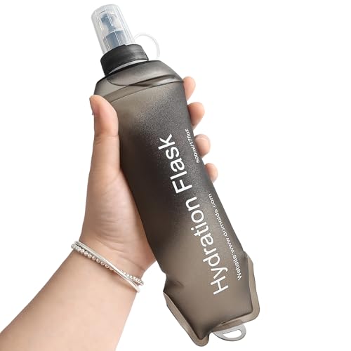 GUYI GYGYL Soft Flask, Collapsible Water Bottle for Sports, 500ml Grey - color: 500ml Grey