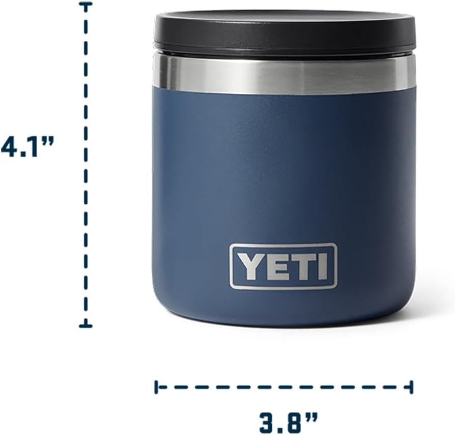 YETI Rambler 8 oz Food Jar, Vacuum Insulated, Stainless Steel, With Airtight Lid, Grasshopper - color: Grasshopper
