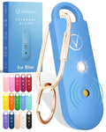 Vantamo Personal Alarm for Self Defense with Low Battery Notice, Strobe Light & Extra Loud 130 dB Double Speakers Safety Keychain Set for Women, Rechargeable Panic Button for Womens Self Defense - color: Ice Blue