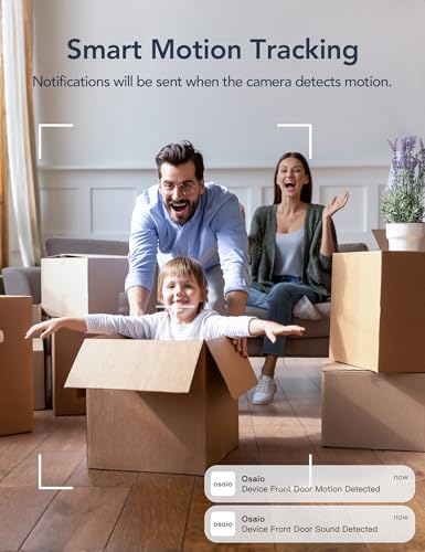 GNCC 2K Indoor Security Camera with Motion Detection, 2.4G WiFi, 1Pack | Motion Detection, Baby/Pet Camera with Phone App, Night Vision, 2-Way Audio, TF/Cloud Storage, Works with Alexa & Google Home - color: 2k-1pack-black