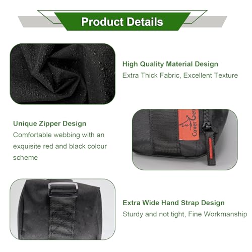 Grill Tool Organizer, BBQ Tool Storage Bag - 20" Heavy-Duty Storage Bag Waterproof 600D Oxford, Folding Design Gift for Camping, Tailgates, Outdoor BBQ Parties (20" Lx6 Wx5 H) - style: 20"lx6"wx5"h