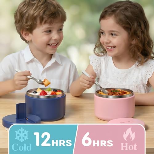 LOHASOK Kids Insulated Thermo for Hot Food Soup, 12oz,Blue - color: Blue, size: 12 ounces