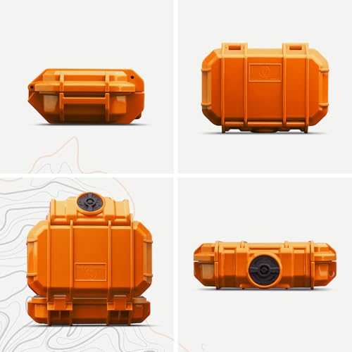 Evergreen 52 Waterproof Dry Box Protective Case - Travel Safe/Mil Spec/USA Made - for Cameras, Camping, Fishing, Hiking, Traveling, Water Sports, Knives, Survival (Orange) - color: Orange