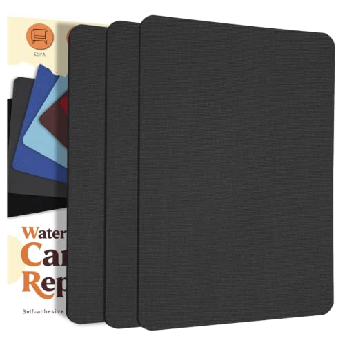 Canvas Repair Patch, Self Adhesive Waterproof 9x11in, Dark Gray - color: Dark Gray