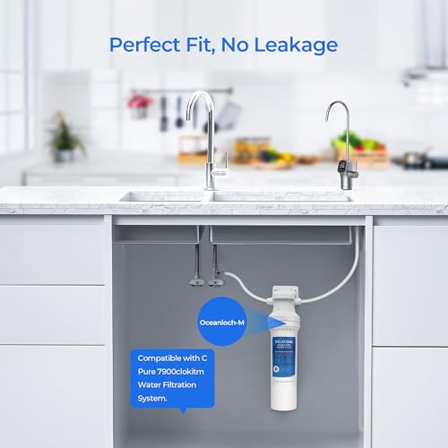 Oceanloch-m Water Filter Replacement, 2-Pack | Compatible with C Pure Oceanloch-m Filtration System 790OCLOCARTM, 1 Micron Rating, 1.67 GPM Flow Rate
