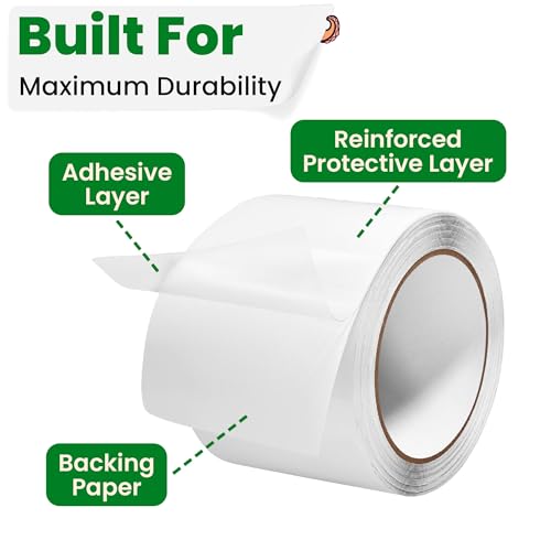 ECOHomes Awning, Tent & Canvas Repair Tape (Transparent, 3 Inch x 30 Feet) - color: Clear Transparent, size: 3 Inch By 30 FT