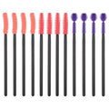 12 Pcs Silicone Nook and Cranny Brush Crevice Cleaning Brushes 3 Styles Sewing Machine Cleaning Brushes Tiny Brush for Sewing Machine, Keyboard, Small Spaces, Orange Purple Red