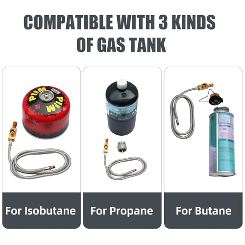 Single Burner Propane Stove, Wind-Guard Camping Stove, Automatic Ignition Propane Burner for Outdoor Cooking - style: Singl Burner