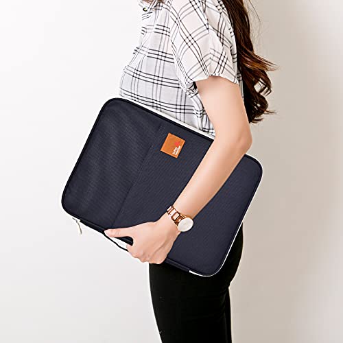 Lanola A4 Document Bags Portfolio Waterproof Business File Holder Travel Gear Organizer Electronics Accessories Bag - color: Dark Blue