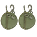 Small Admin Pouch, Mini Pouch Keychain Storage Pocket with Buckle Compact Camping Gear Tool Organizer - color: Green