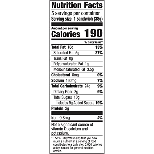 Nature Valley Biscuit Sandwiches, Coconut Butter, Snacks, 5 ct, 6.75 OZ (Pack of 12) - size: 5 Count (Pack of 12)