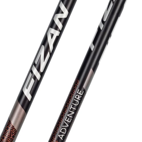 Fizan Adventure Trekking Poles – Ultralight, Backpacking, Thru Hiking Poles, Adjustable, Collapsible, Customized Fit, Cork Grips, Aluminum Walking Sticks
