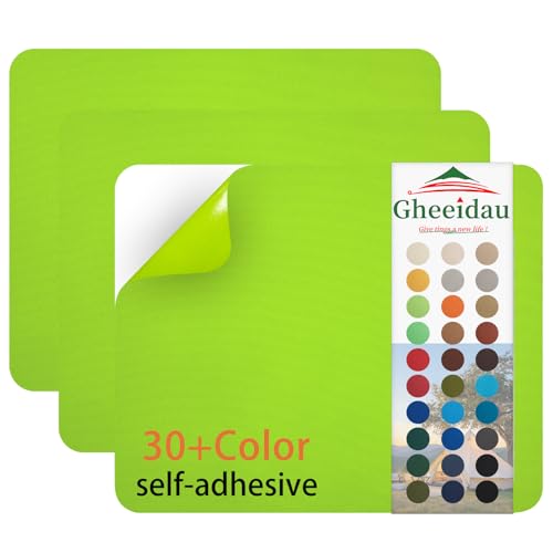 Gheeidau Canvas Repair Patch 9×11 Inch 3Pcs Waterproof Self-Adhesive Fabric Repair Patch for Tents,Boat Cover,Pop Up Canopy,Patio,Bags,Car Seats,Sofas,Furniture Cover(Apple Green) - color: Apple Green