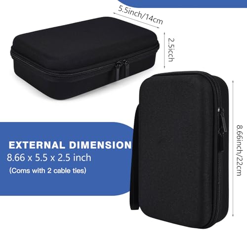 Hard Travel Electronic Organizer Case for MacBook Power Adapter Chargers Cables Power Bank Apple Magic Mouse Apple Pencil USB Flash Disk SD Card Hard Drive Waterproof Shockproof Carrying Bag, Black - color: Black