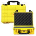 Jack Boss Waterproof Hard Camera Case with Pre-cut Foam,Yellow | Portable Protective Hard Shell Case With Updated Plastic Material,Fit Drones,Camera,Equipments,16x12.8x6.8 Inch - color: YELLOW, size: 16x12.8x6.8 in