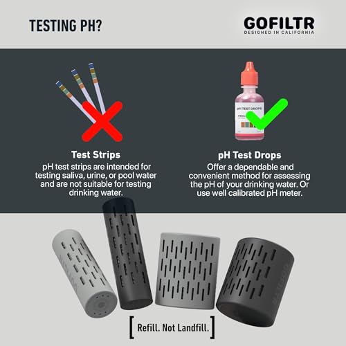 GOFILTR Jumbo Alkaline Water Infuser - 9.5 pH + Electrolytes For Any Large Water Bottles/Pitchers, 300 Gallon / 3 Months, Ionized Mineral Alkaline Water Infuser (1 Pack) - color: Jumbo Alkaline