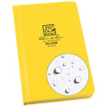 Rite in the Rain Weatherproof Hard Cover Sketchbook Notebook, 4.75" x 7.5", Yellow Cover, Blank Pattern (No. 330F) - color: Yellow, style: Traditional