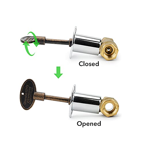 Stanbroil Universal 18-Inch Gas Valve Key, Antique Copper | Fits 1/4" and 5/16" Turn Ball Valve for Fire Pits and Fireplaces - color: Antique Copper, size: 18-Inch