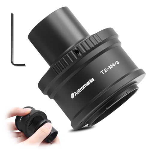 Astromania T T2 Mount Ring and T Adapter for Olympus Panasonic M4/3 Cameras | Telescope Photo Adapter for Mirrorless Cameras, Metal Telescope Astrophotography Accessories, Fit 1.25" Astronomy Telescopes - size: Ring Set for Olympus M4/3