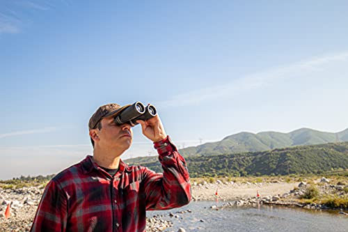 Barska Lucid View Compact Binoculars - Roof Prisms, Fully Coated Optics, Center Focus, Rubber Armor Grip – Lightweight for Hiking, Bird Watching, Travel - size: 10x42