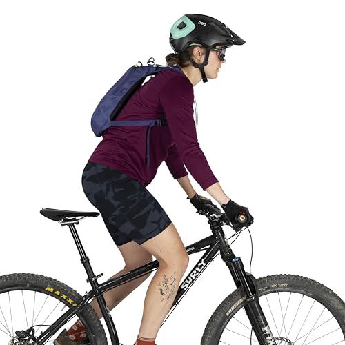 Osprey Berm Biking Backpack with Hydraulics Reservoir - Lightweight Hydration Backpack for Men and Women - color: Botswana Purple Dust Print, style: 2l