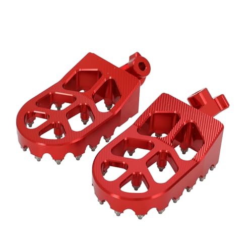 Mini Bike Foot Pegs CNC Footpges for Coleman CT200U CT200U-EX BT200X CT100U Mega Moto Trail 100cc 212cc 196cc Dirt Bike Pegs Foot Pedal Rest Red - color: red
