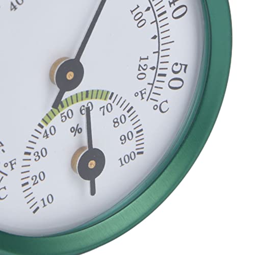 Walfront 2 in 1 Temperature Humidity Meter Portable Round Dial Hygrometer Thermometer Tester Kitchen Office Greenhouse Indoor Outdoor