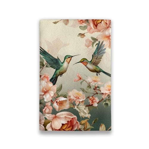 Flashideas Hummingbird Reusable Tissue Holder - Retro Rectangular Fabric Purse Zipper Enclosed Tissue Holder for Purse, Travel, Car, Office, Home - color: Hummingbird