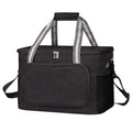 iknoe 36 Can Insulated Cooler Bag, Leakproof Lunch Tote Bag, Black - color: Black, size: X-Large