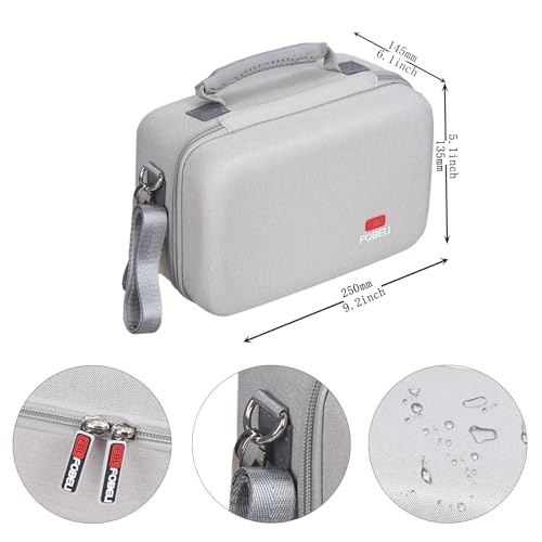 FBLFOBELI EVA Camera Case for Canon EOS Rebel T7/T8i/T5/R50/R100 | Hard EVA Shell, Shockproof & Water-Resistant, Custom Molded Interior, Detachable Shoulder Strap, Travel Storage Bag, Gray - color: Gray