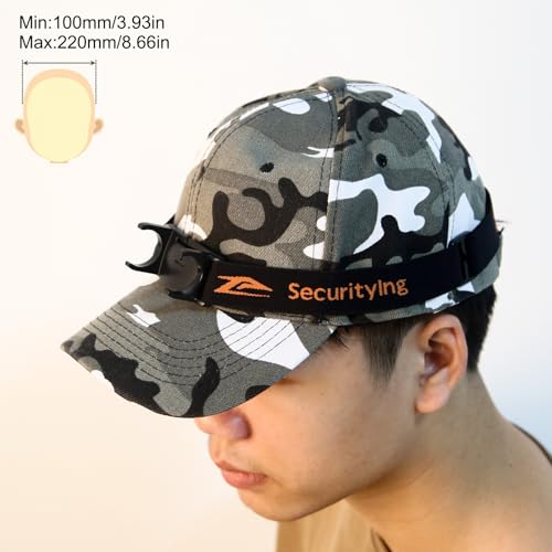 SecurityIng Head Lamp Strap with 1-1.02in Bracket, 2 Pcs - style: Head Lamp Strap with Bracket