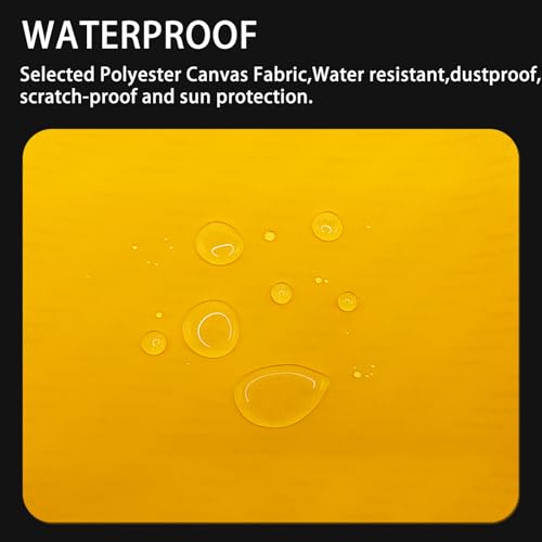 Gheeidau Canvas Repair Patch 9×11 Inch 3Pcs Waterproof Self-Adhesive Fabric Repair Patch for Tents,Boat Cover,Pop Up Canopy,Patio,Bags,Car Seats,Sofas,Furniture Cover(Bright Yellow) - color: Bright Yellow