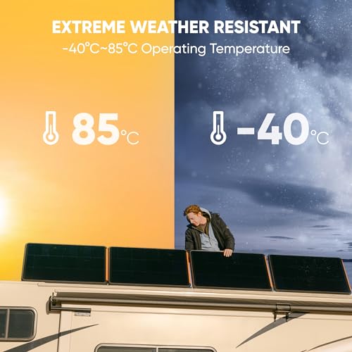 Jackery SolarSaga 100 Prime Bifacial DIY Solar Panel,100W | 25% Conversion Efficiency, IP68 Waterproof, Portable Solar Charger for Vans, Roofs, Balconies, RV - size: 100W Prime