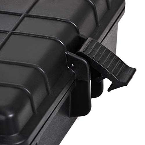 MEIJIA Waterproof Hard Camera Case,Hard Laptop Case,Hard Case with Customized Fit Foam Included, Elegant Black,Fit for computers,camera,lens(Black, 21.62"X17.25"X4.87") - size: 21.62" x 17.25" x 4.87"