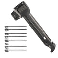 Northroad Tent Stake Hammer with 8 Pack Tent Stakes,Black Lightweight Camping Mallet with Nail Puller & Bottle Opener,Heavy Duty Tent Peg Hammer for Camping&Hiking - color: Black
