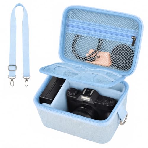 Comecase Large Travel 4K Vlogging Camera Case for Duluvulu/for AUREAPIX | Outdoor Camera Storage with 2 Dividers and Mesh Pocket, for Vloggers and Content Creators, Trip Ready, Blue - Case Only - color: Blue, size: L