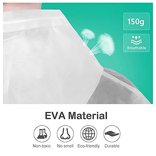Rain Ponchos for Adults Reusable, 2-5 Pack Raincoat for Women Men, Waterproof Rain Coat Gear with Hood Drawstring - color: White X2