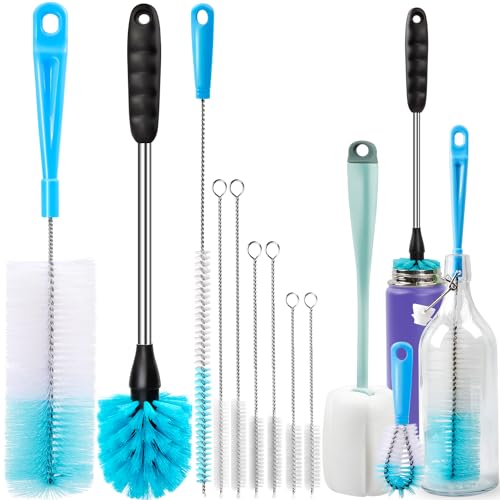 Holikme Bottle Brush Tube Cleaning Lab Set with Long Handle,Green - color: Green