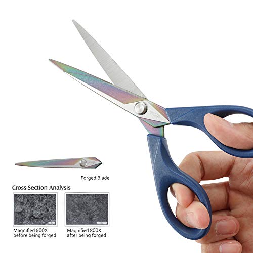 LIVINGO Titanium Scissors 7" All Purpose Shears 2 Pack