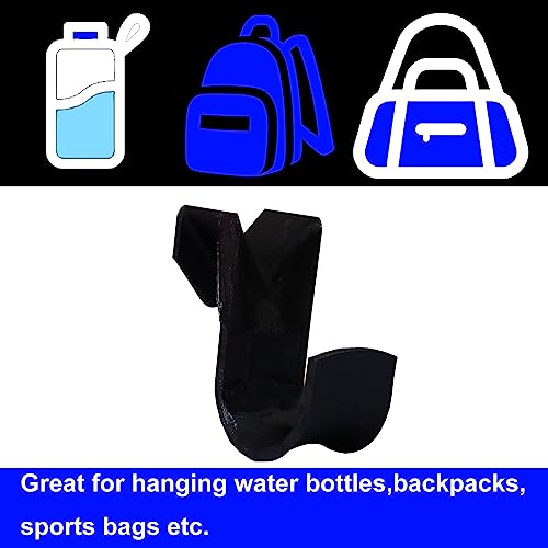 PIAOLGYI Fence Hook for Pickleball Baseball Tennis, Buddy, Hanger Storage for Water Bottles, Backpacks, Sports Bags - color: Black