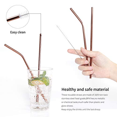 Portable Stainless Steel Flatware Set, Travel Camping Cutlery Set, Portable Utensil Travel Silverware Dinnerware Set with a Waterproof Case (Rose God) - color: Rose Gold