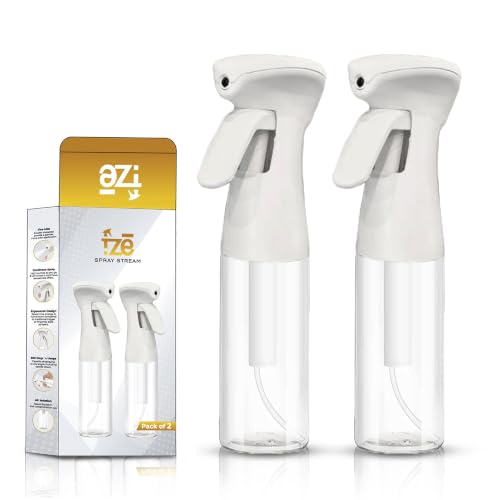 Pack of 2 Continuous Spray Bottles (10 Oz/300ml) | Super Fine Mist Spray bottle for Hair spraying, Watering Plants, Multipurpose & Durable Solution and Your Go-To Kitchen Companion for Everyday Use