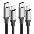 2Pack MFi Certified 6ft USB-C to Lightning Cable for iPhone 14/13/12, iPad - size: 6FT