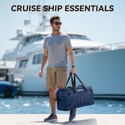 HEETA Waterproof Duffel Bag Travel Motorcycle Dry Bag Backpack 60L/80L/110L - color: Dark Blue, size: 80L